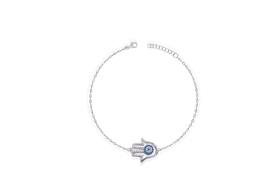 Hamsa Silver Bracelet