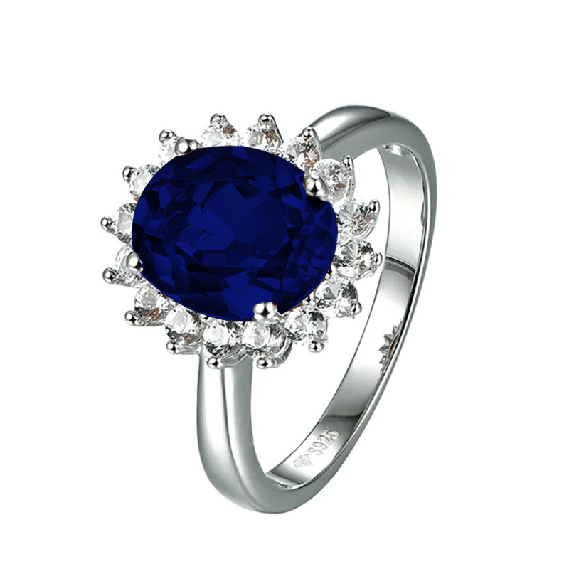 Sapphire Silver Ring