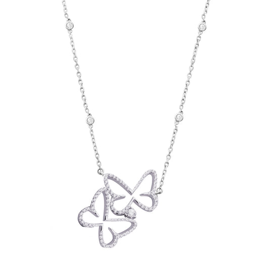 Butterfly Silver Necklace