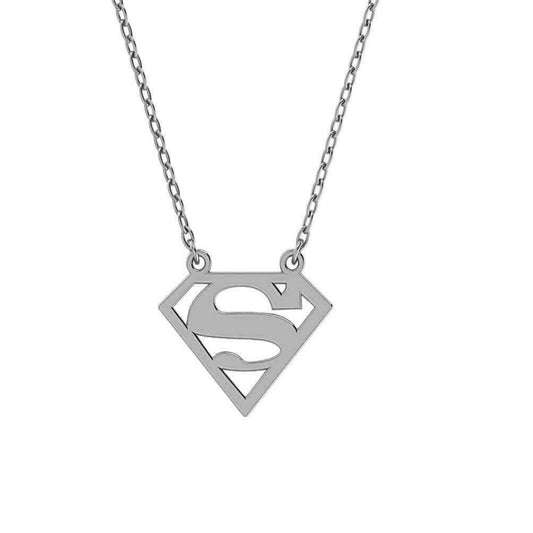 Super Women Silver Necklace