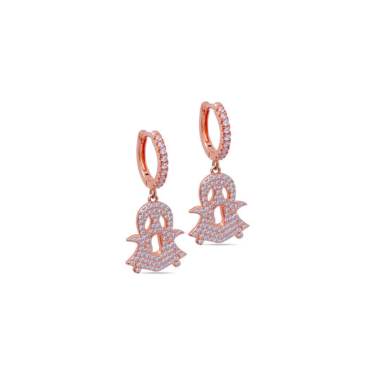 cute ghost Silver earrings