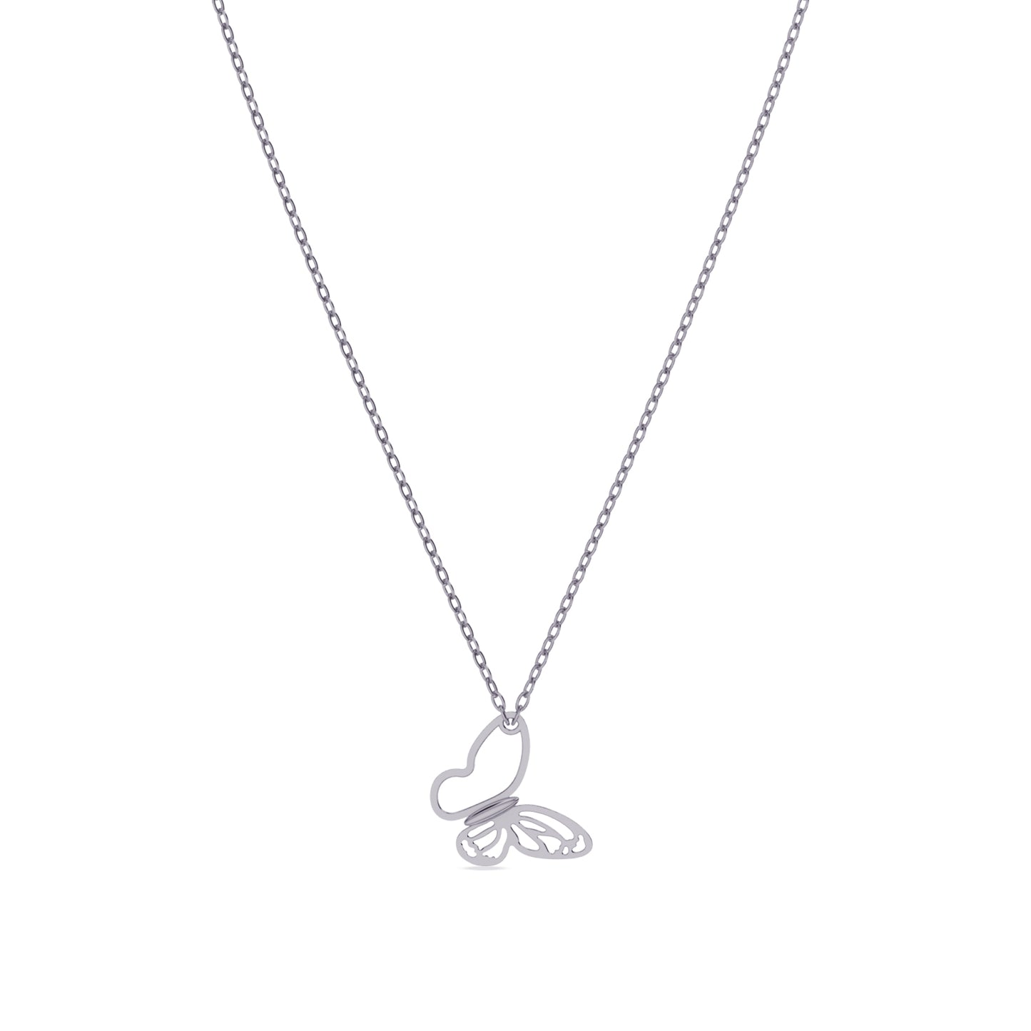 Butterfly Silver Necklace