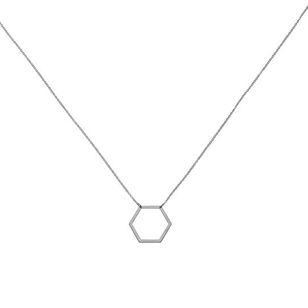 Hexa Silver Necklace