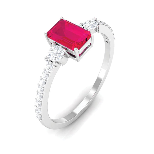 Ruby Silver Ring