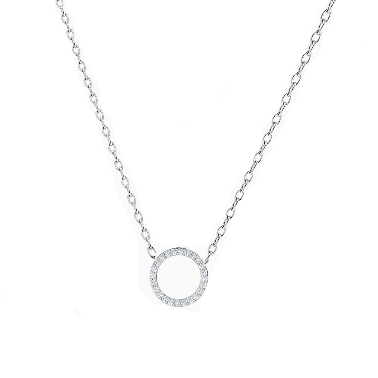 Circle Of Love Silver Necklace